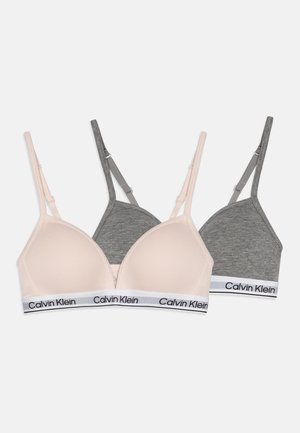 TRIANGLE 2 PACK - Bustier - silver peony/grey heather