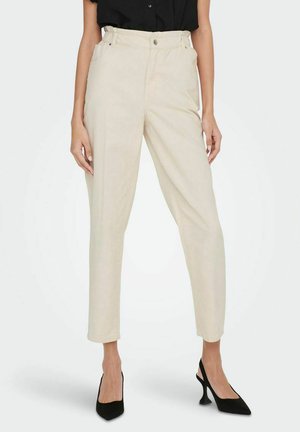 HIGH WAIST - Pantalones - ecru