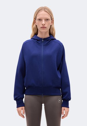 adidas Sportswear, SOFT LUX FULL ZIP HOODIE - Суитшърт с цип - dark blue
