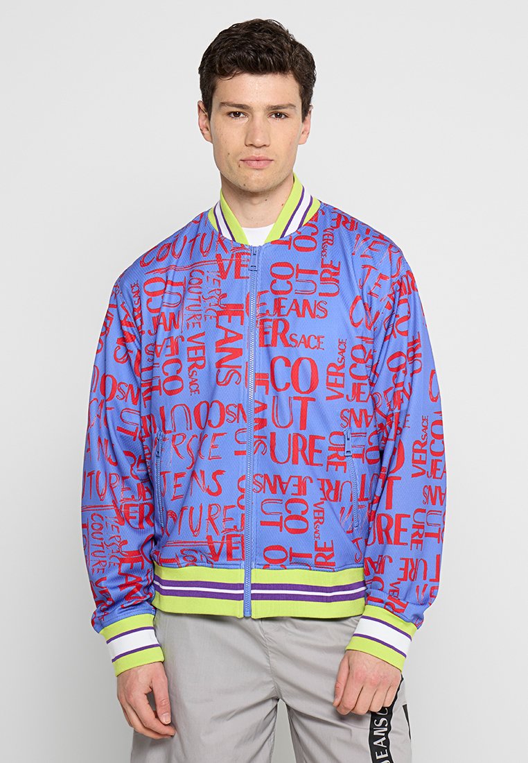 Versace Jeans Couture Sweater met rits blauw