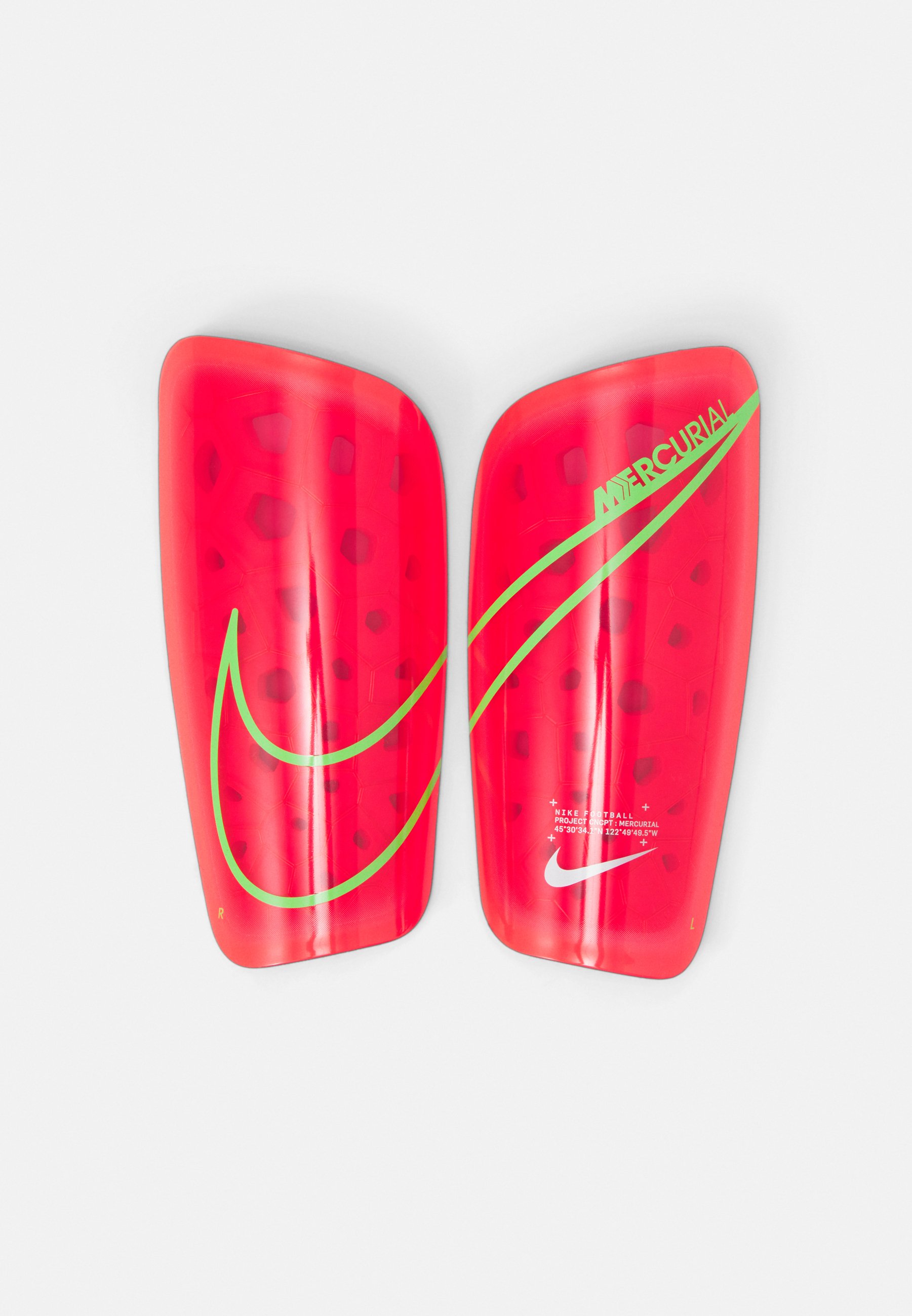 Nike Performance MERCURIAL LITE UNISEX - Scheenbeschermers - bright  crimson/rage green/silver/Rood - Zalando.be
