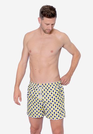 VIETRI - Short de bain - giallo blu e bianco