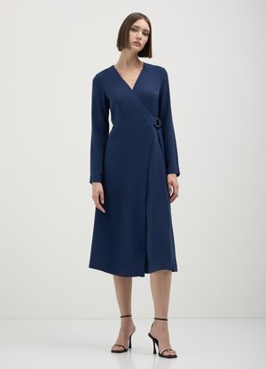 Calliope INCROCIATO LUNGO - Vestito lungo - blu