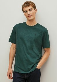 Next STAG 3 PACK REGULAR FIT - Triko s potiskem - navy blue burgundy red green