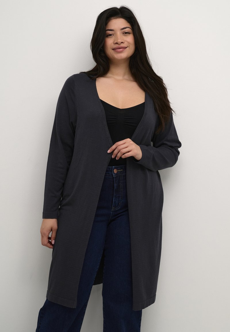 Kaffe Curve FARSIA LONG - Cardigan - black oyster