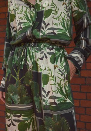 Next Püksid - kew collection black green palm print