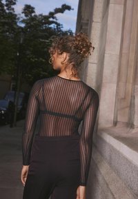 Self. LONG SLEEVE - Camicetta - black sparkle