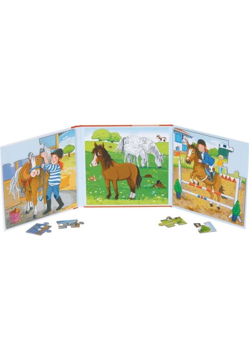 Kinder Kuscheltiere | Goki MAGNETISCH BOEK PAARDEN RIJSTAL 40-DELIG Puzzle multicoloured/mehrfarbig - RU93202 Kinder Kuscheltiere | Goki MAGNETISCH BOEK PAARDEN RIJSTAL 40-DELIG Puzzle multicoloured/mehrfarbig - RU93202