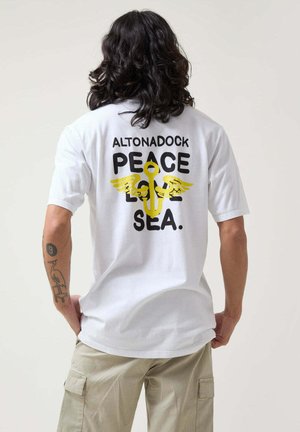PEACE - Camiseta estampada - blanca