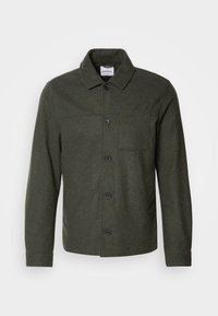 Unselected, dark khaki melange