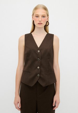 adL STRIPED  - Veste sans manches - striped brown