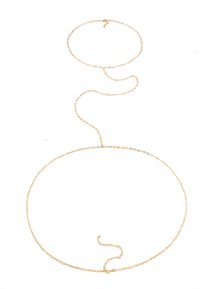 Elli HEART BODY CHAIN FESTIVAL - Halskæder - gold-coloured