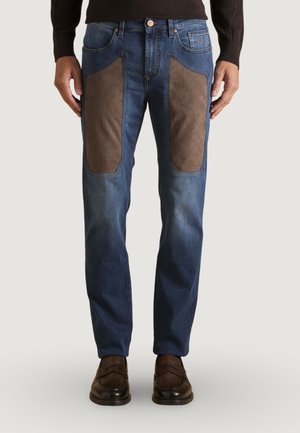 JOHN 5 TASCHE TOPPA  - Jean droit - dark denim