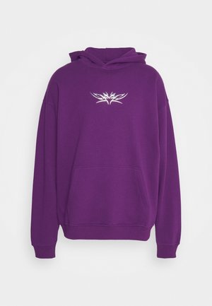 Felpa con cappuccio - dark purple