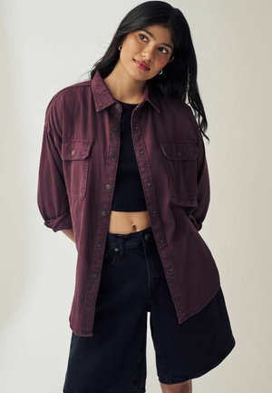 Next LOOSE FIT DENIM - Košilová halenka - berry red