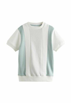VERTICAL TEXTURED COLOURBLOCK - REGULAR FIT - Camiseta estampada - green
