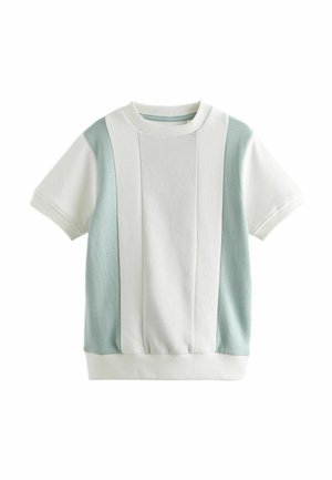 VERTICAL TEXTURED COLOURBLOCK - REGULAR FIT - T-shirt con stampa - green