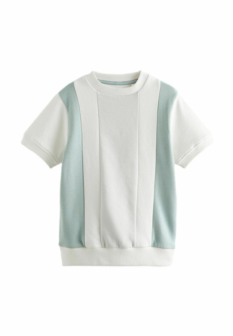 Next - VERTICAL TEXTURED COLOURBLOCK - REGULAR FIT - T-shirt con stampa - green, Ingrandire