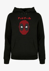 Marvel Felpa con Cappuccio Coperta indossabile Unisex Deadpool | Pullover per Adulti in Rosso e Nero con Gli Occhi della Maschera di Deadpool sul Cappuccio Marvel Felpa con Cappuccio Coperta indossabile Unisex Deadpool | Pullover per Adulti in Rosso e Nero con Gli Occhi della Maschera di Deadpool sul Cappuccio