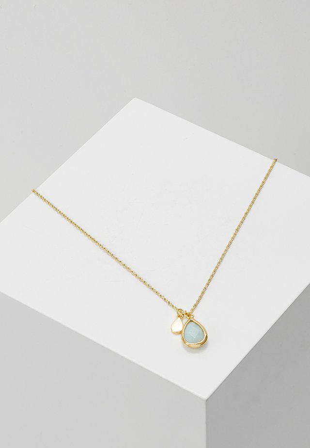 TEARDROP DITSY NECKLACE - Collana - pale gold-coloured