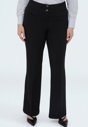 FLARE IN  - Tygbyxor - nero