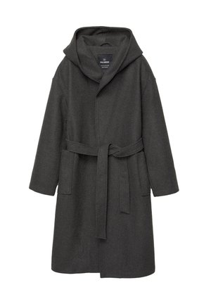 SOFT WITH HOOD - Mantel - dark grey