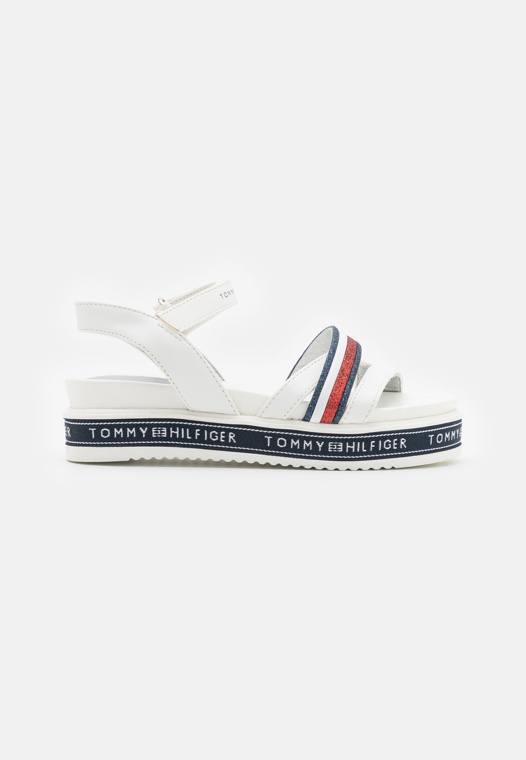 tommy white sandals