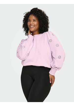 CARFEMME PUFF EMBROIDERY - Sweatshirt - winsome orchid