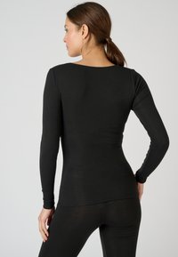 Damart TEE MANCHES LONGUES - Maglietta intima - noir