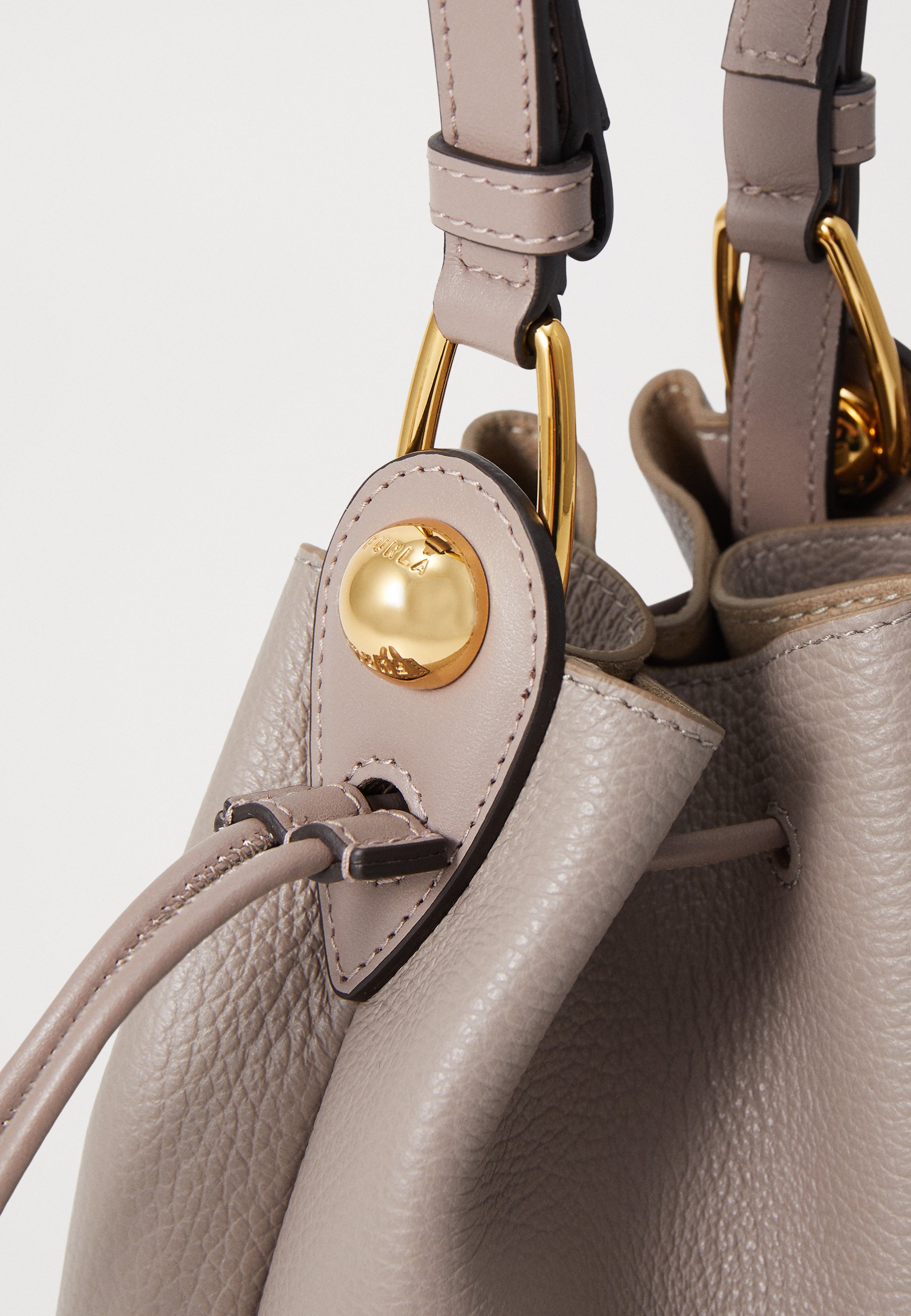 Furla SFERA MINI BUCKET BAG - Cross body bag - stucco gray