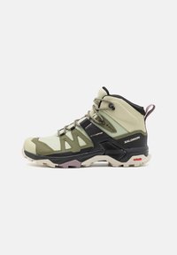 Salomon - X ULTRA 4 MID GTX - Túracipők - alfalfa/deep lichen green/almond milk Miniatűr kép 1