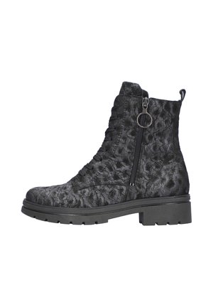 Platform ankle boots - schwarz