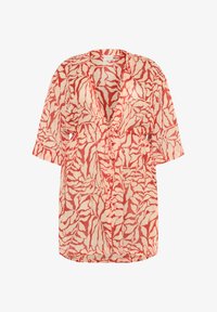 Unausgewählt, red chalk leaf print