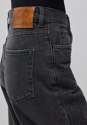 United Colors of Benetton, WIDE FIT JEANS WITH RHINESTONES.. - Wide Leg - grey