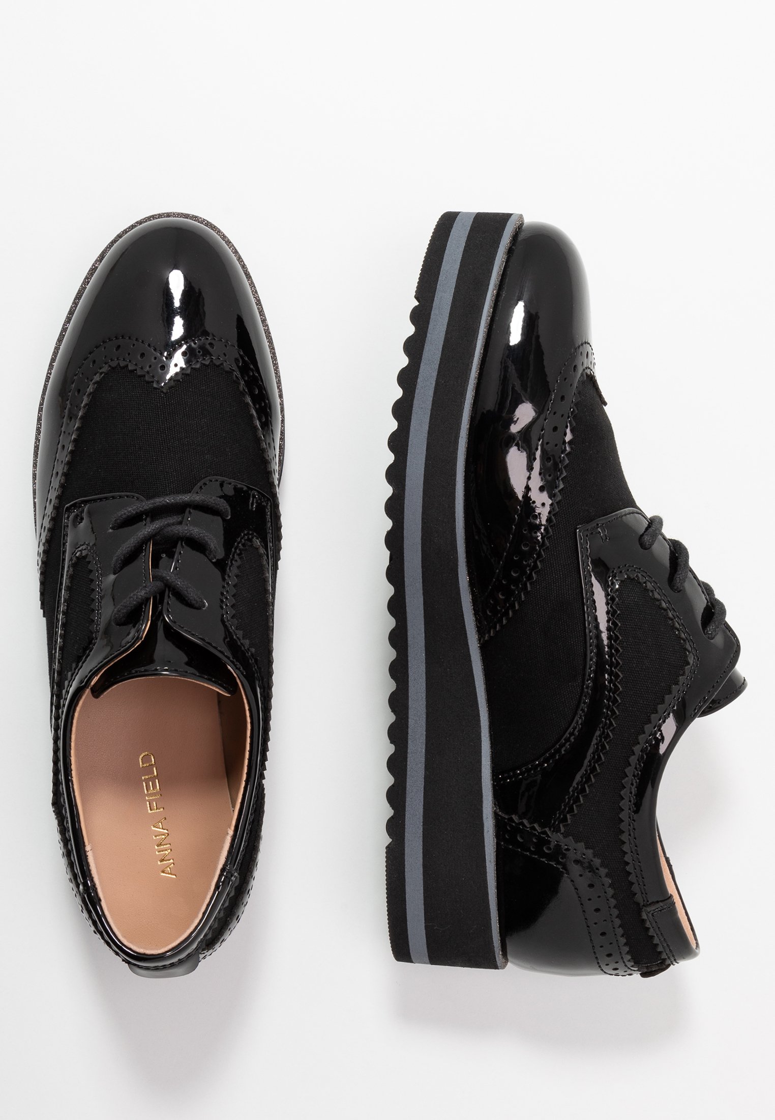 Anna Field Snøresko black Zalando.no Anna Field Snøresko black Zalando.no