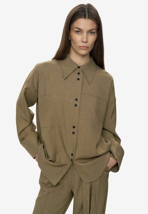 RUNA - Overhemdblouse - greige melange