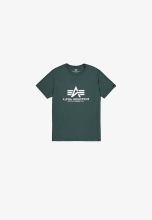 Alpha Industries, Print T-shirt - navy green