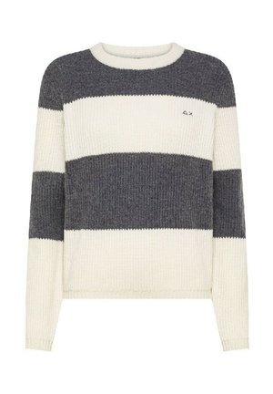 Maglione - grigio scuro bianco