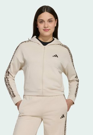 adidas Sportswear, ADIDAS SPORTSWEAR SEASONALS ANIMAL FULL ZIP HOODIE - Majica s kapuljačom i patentnim zatvaračem - crystal linen/multicolor/dark brown