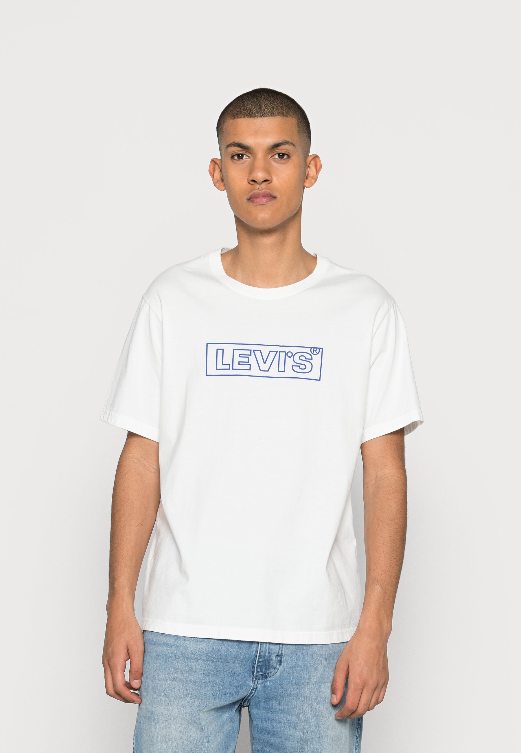 Levi's® RELAXED FIT TEE - T-shirt con stampa - outline white/avorio -  Zalando.it