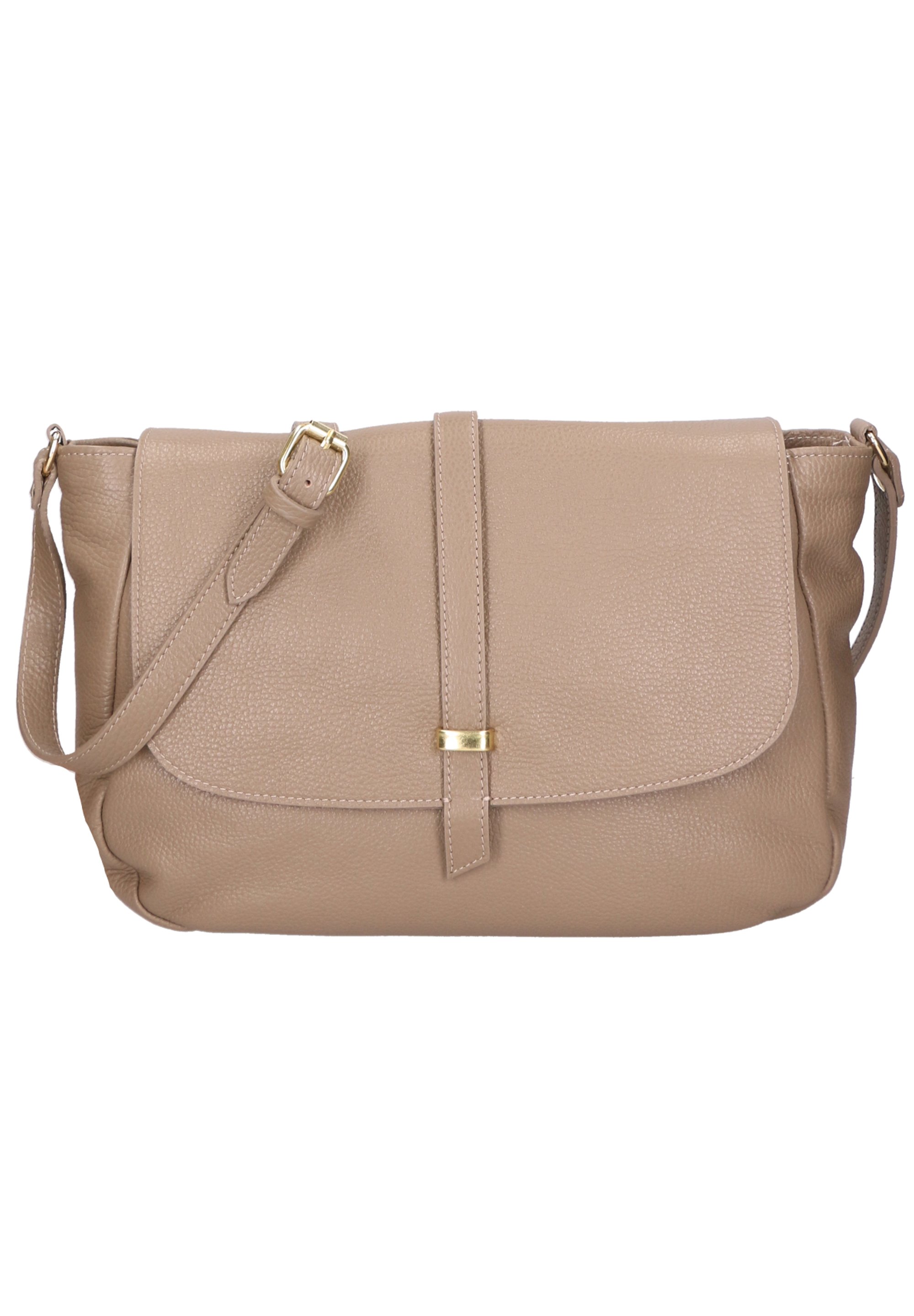 Sac à Main Femme En Cuir Véritable Gave Lux - Format 32x28x13 Cm, Couleur Jaune, Fabriqué En Italie - 12