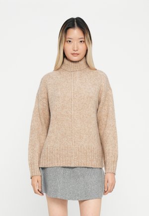 JDYMALONE ROLL NECK - Pullover - greige melange