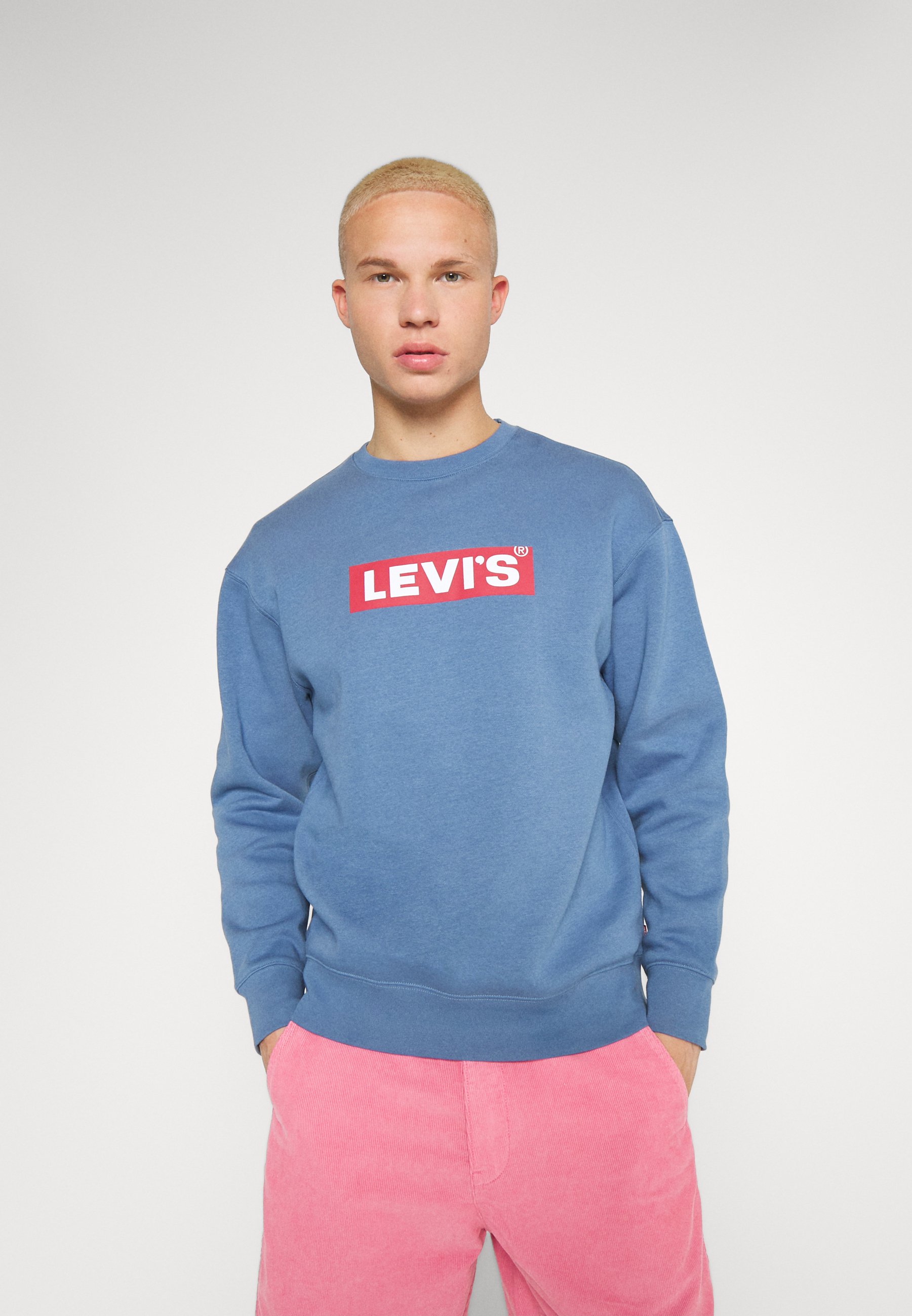 Levi's® RELAXED GRAPHIC CREW - Sudadera - sunset blue/azul marino - Zalando .es