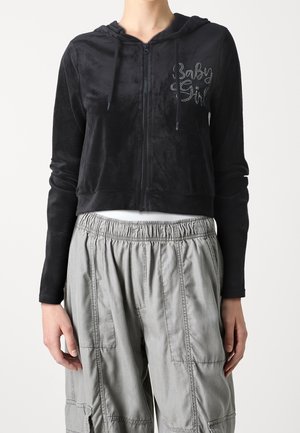 Zip-up sweatshirt - black