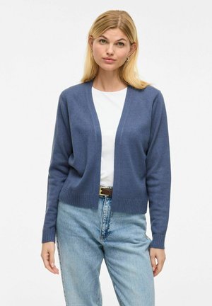 VILA VIRIL-NOOS - Adīta jaka - vintage indigo