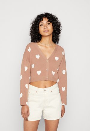 Cardigan - sand/off-white