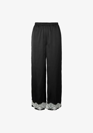 Pieces, HOSE PCARIEL HW WIDE FIT SPITZEN - Pantalon classique - black1
