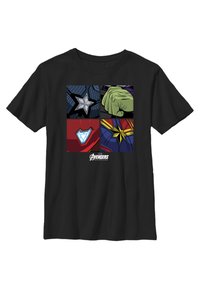 Marvel AVENGERS HERO EMBLEMS - T-shirt z nadrukiem