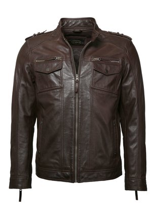 Leather jacket - brown