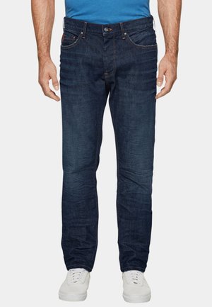 MIT USED-DETAIL - Jeans Straight Leg - blue denim